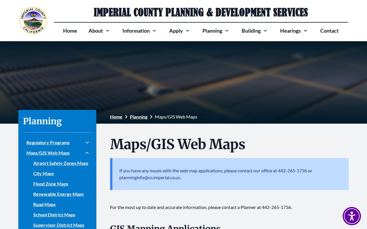 Imperial people search using county GIS mapping applications